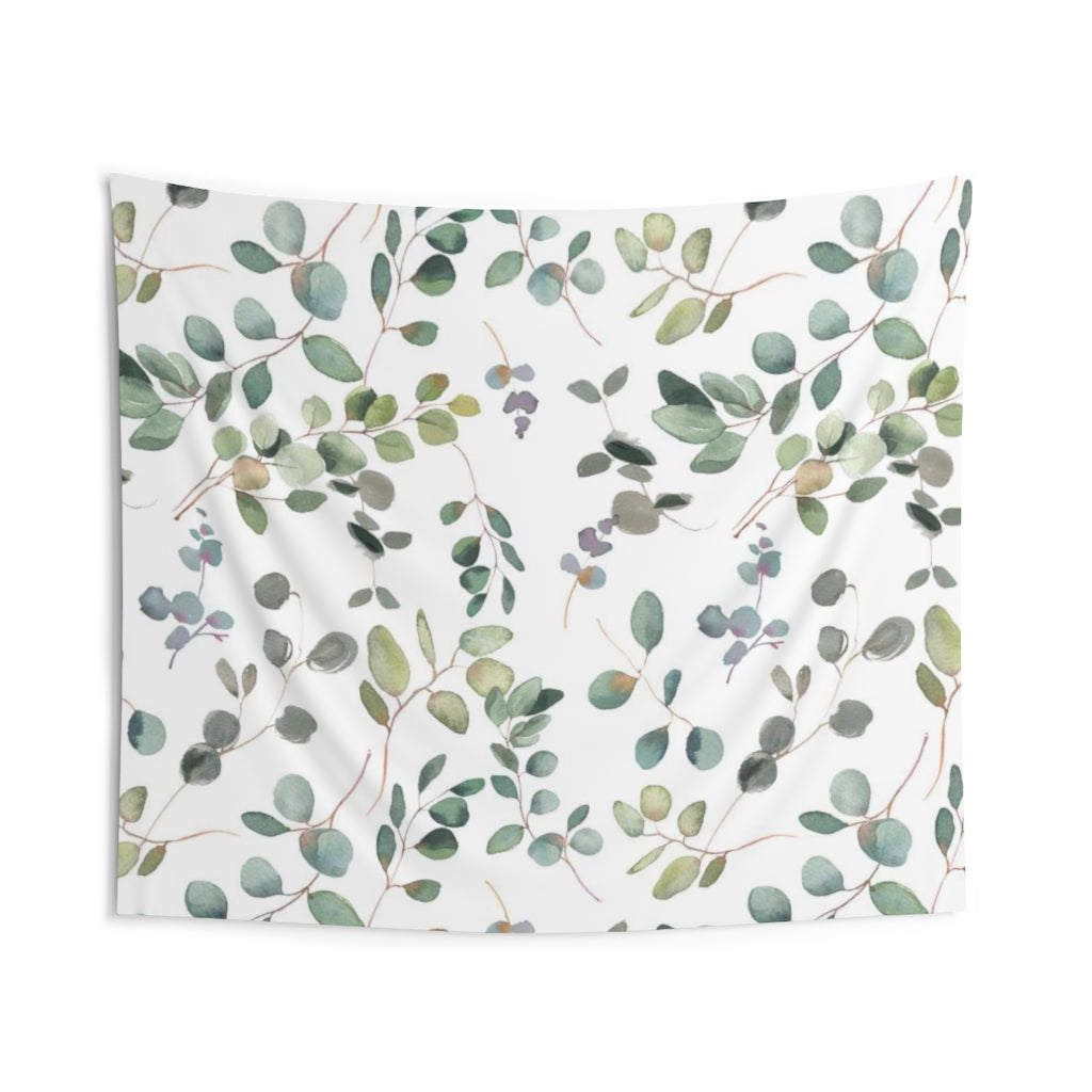 Floral Tapestry | White Green Purple