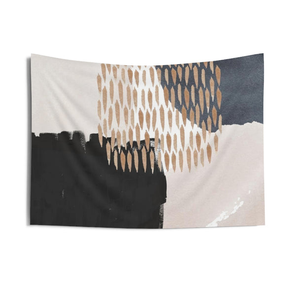 Abstract Tapestry | Beige Black Brown