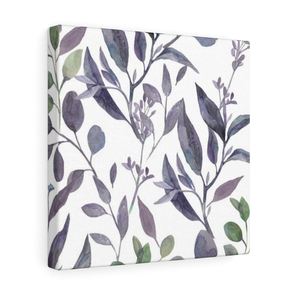 FLORAL WALL CANVAS ART | Lavender Green White