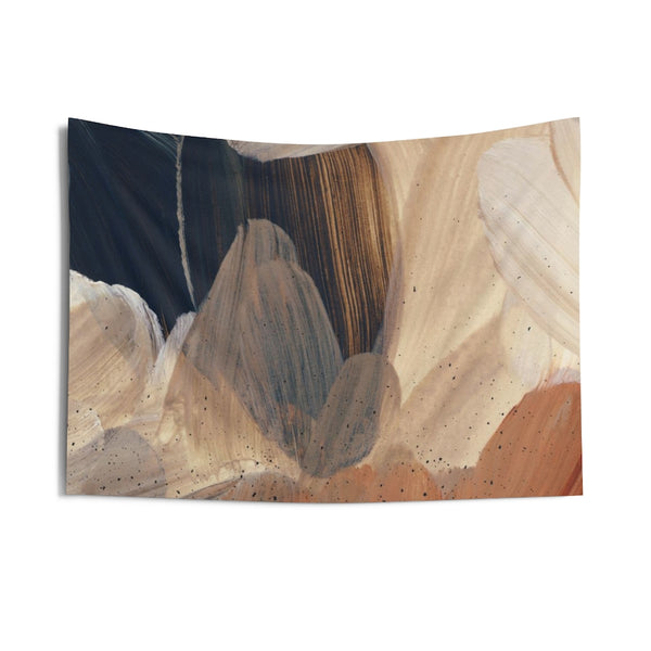 Abstract Tapestry | Beige Cream Yellow Rust