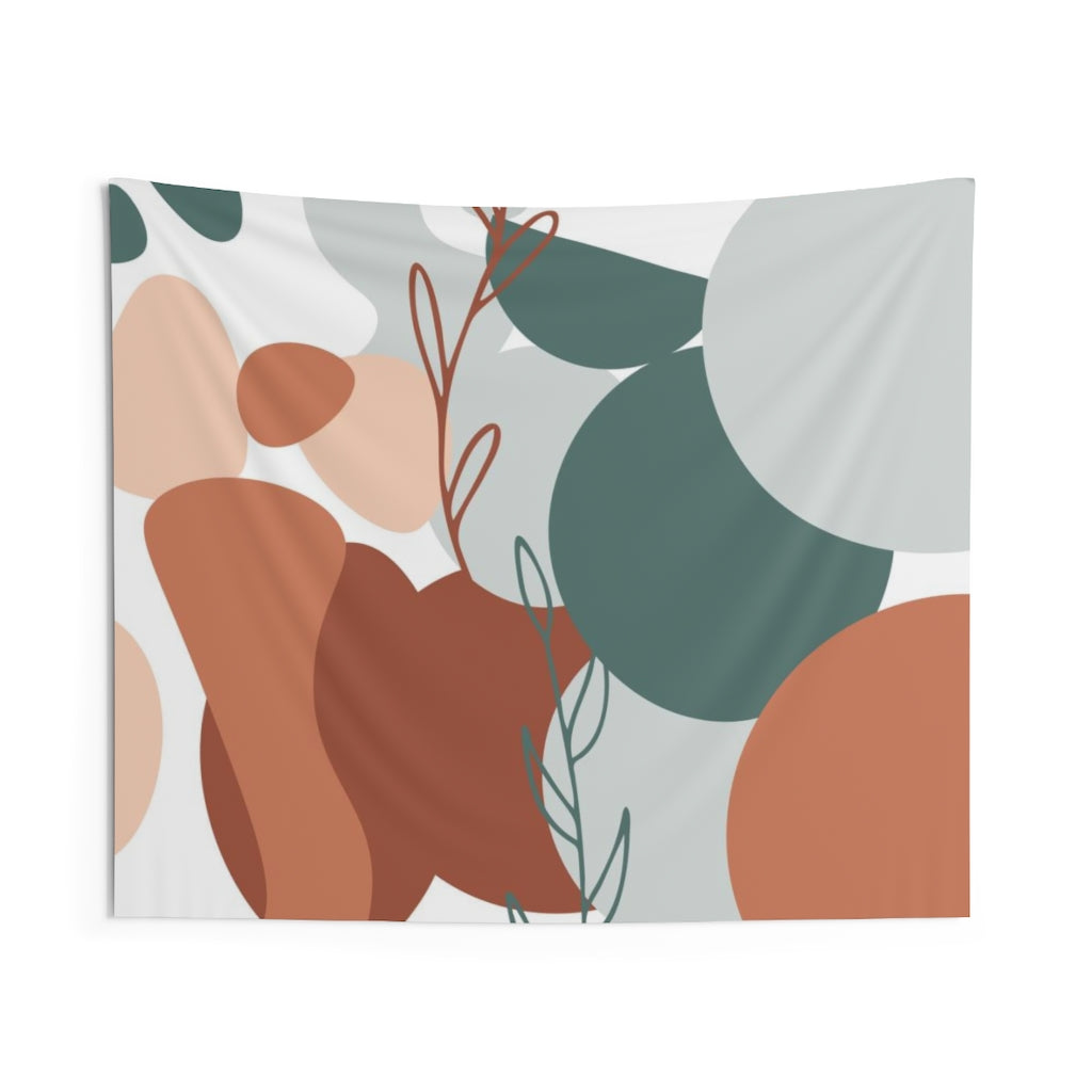 Floral Tapestry | Beige Rust Sage Green White