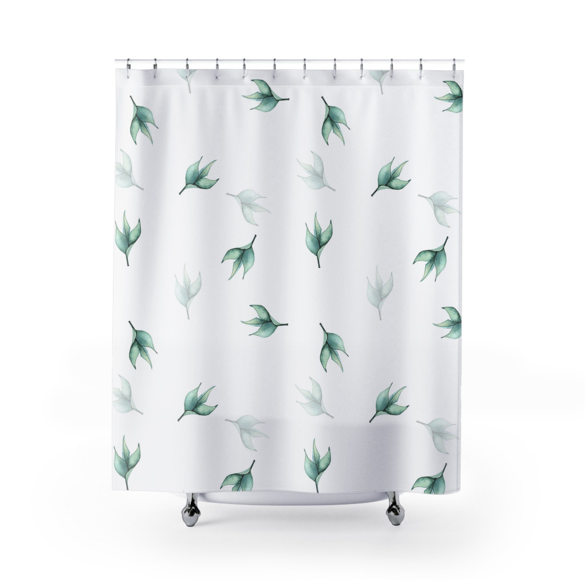 modern boho fabric shower curtain