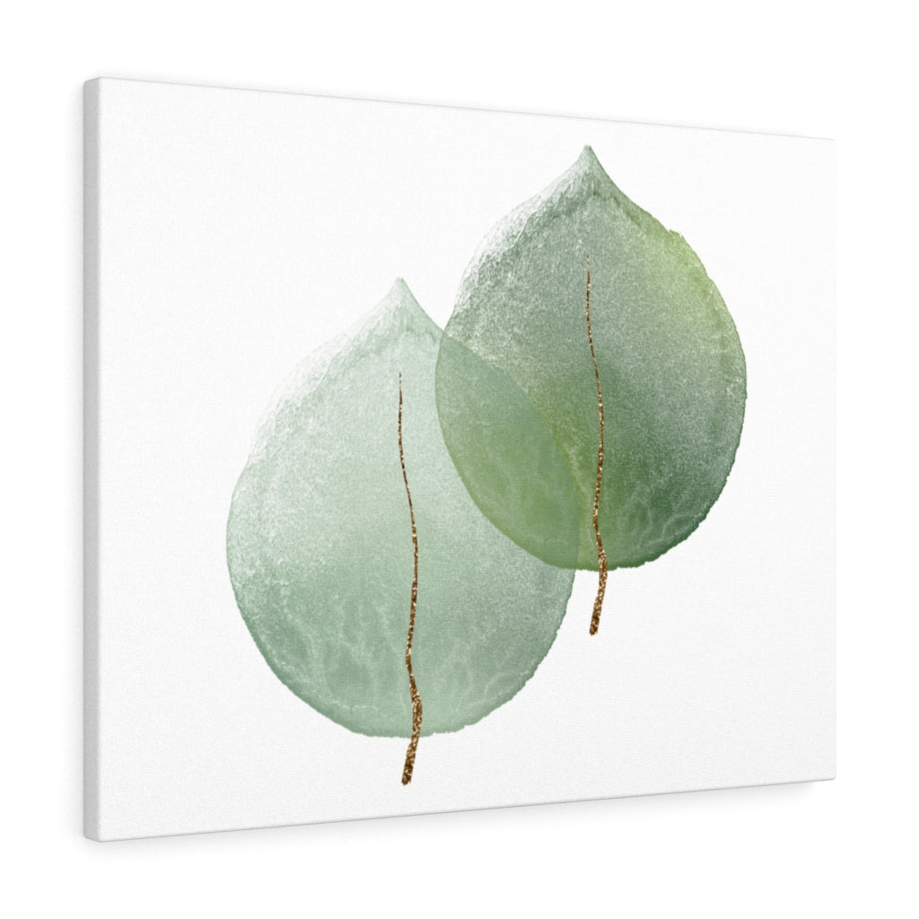 Eucalyptus Leaves Canvas Watercolor Wall Art