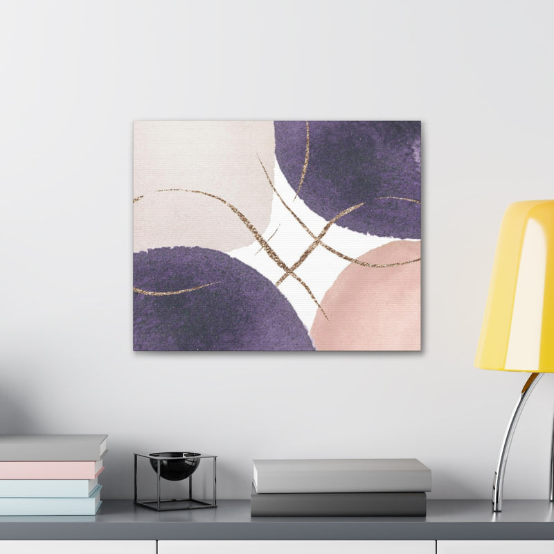 Abstract Wall Canvas Print | Purple Pink