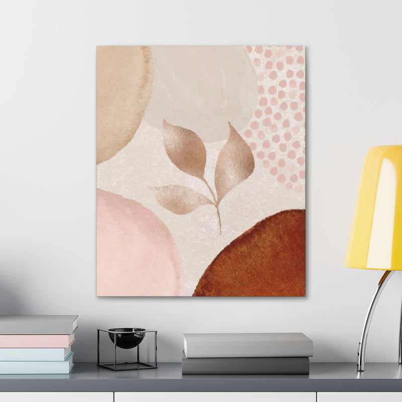 Abstract Canvas Wall Art | Blush Pink Floral