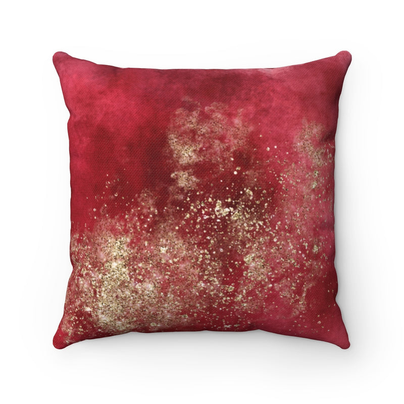 Abstract Boho Pillow Cover | Red Gold