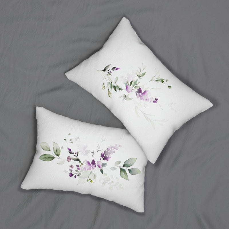 Lumbar Pillow | Lavender Spring Garden