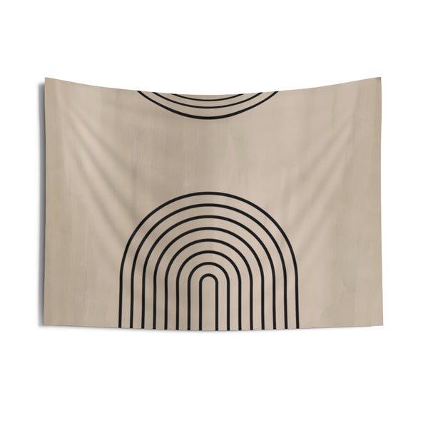 Abstract Tapestry | Black Beige