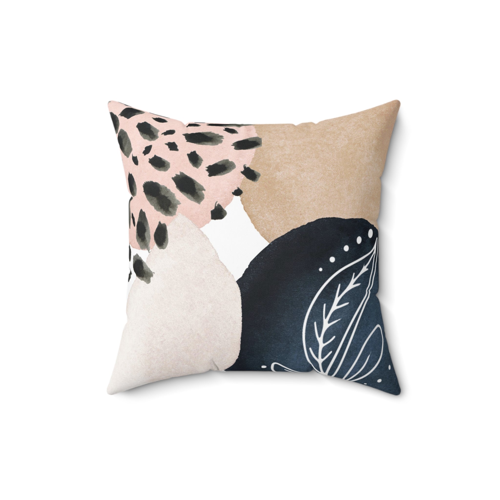 Abstract Pillow Cover | Beige Navy