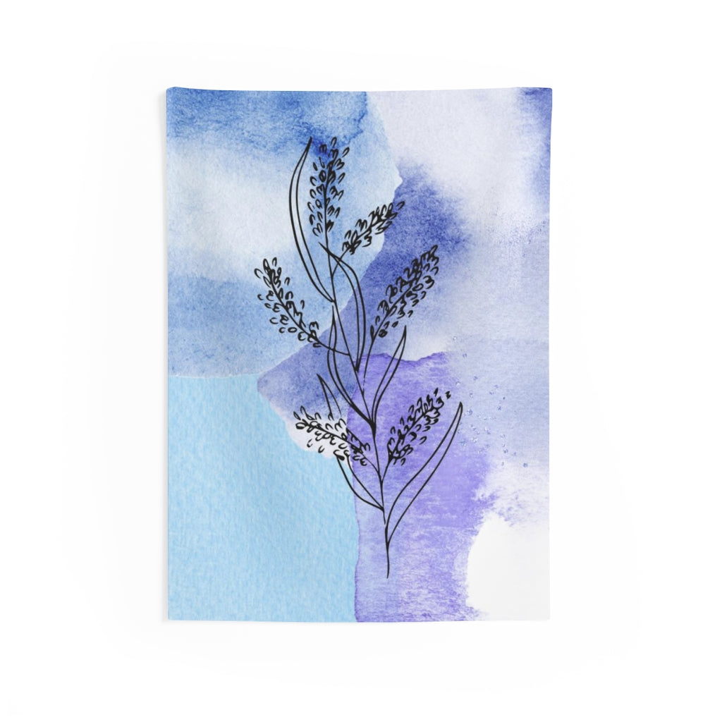 Floral Tapestry | Lavender Sky Blue White