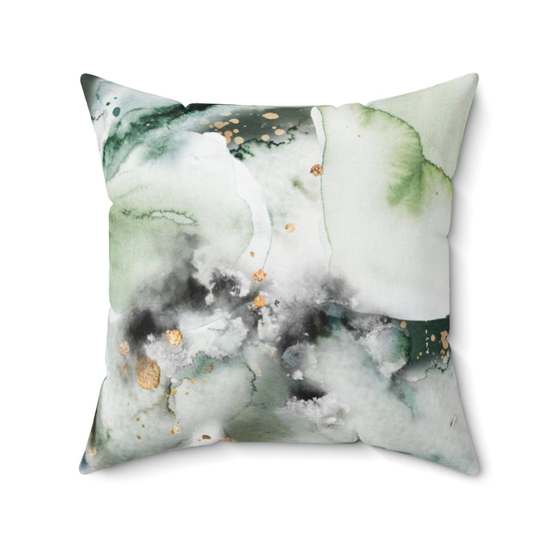 Abstract Pillow Cover | White Black Green