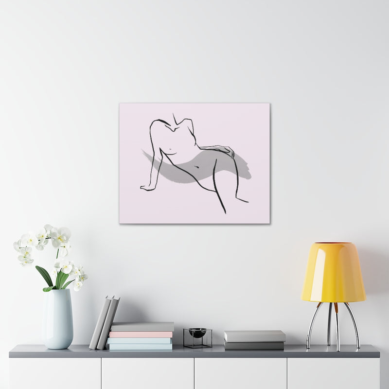 Copy of Abstract Canvas Wall Art | Blush Pink Floral