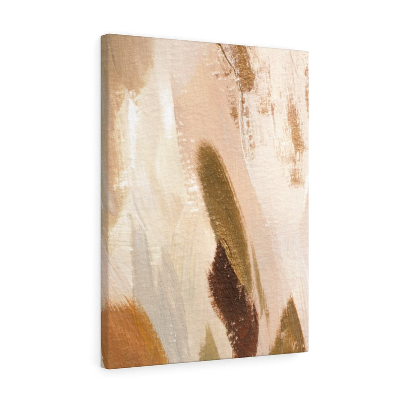 Abstract Canvas Art | Brown White Cream Beige