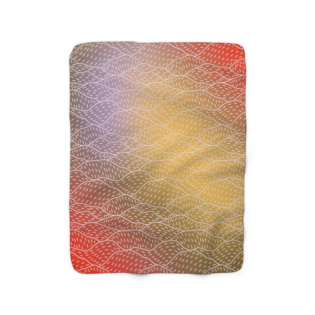 modern abstract cozy blanket