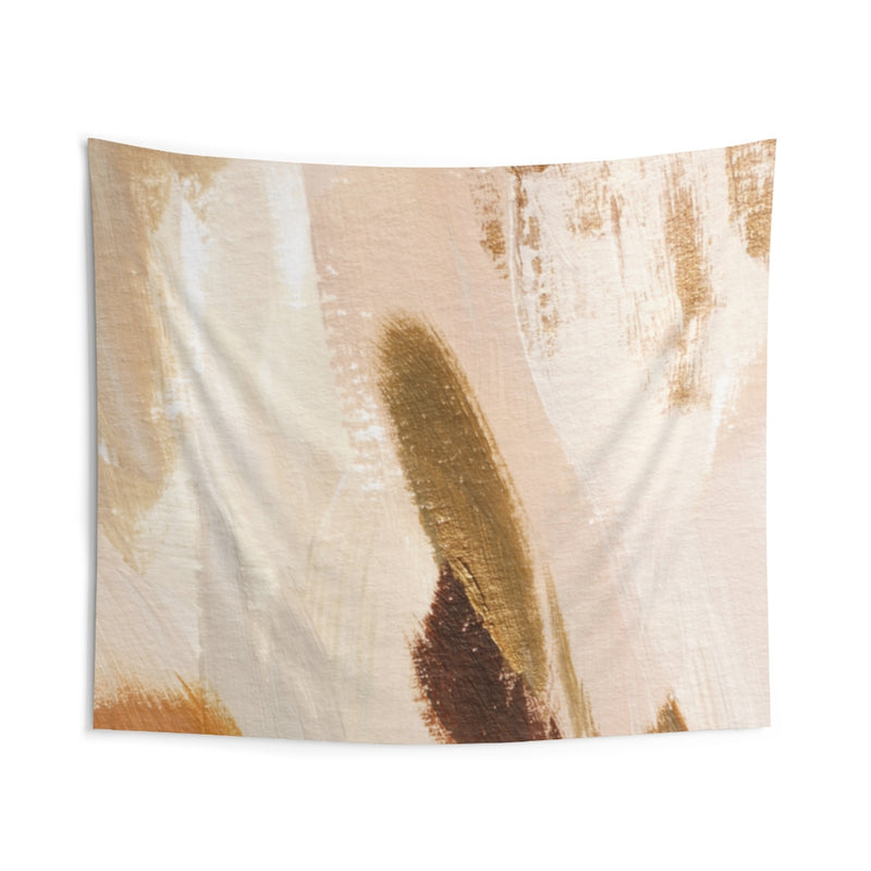 Abstract Tapestry | Beige Yellow White Green