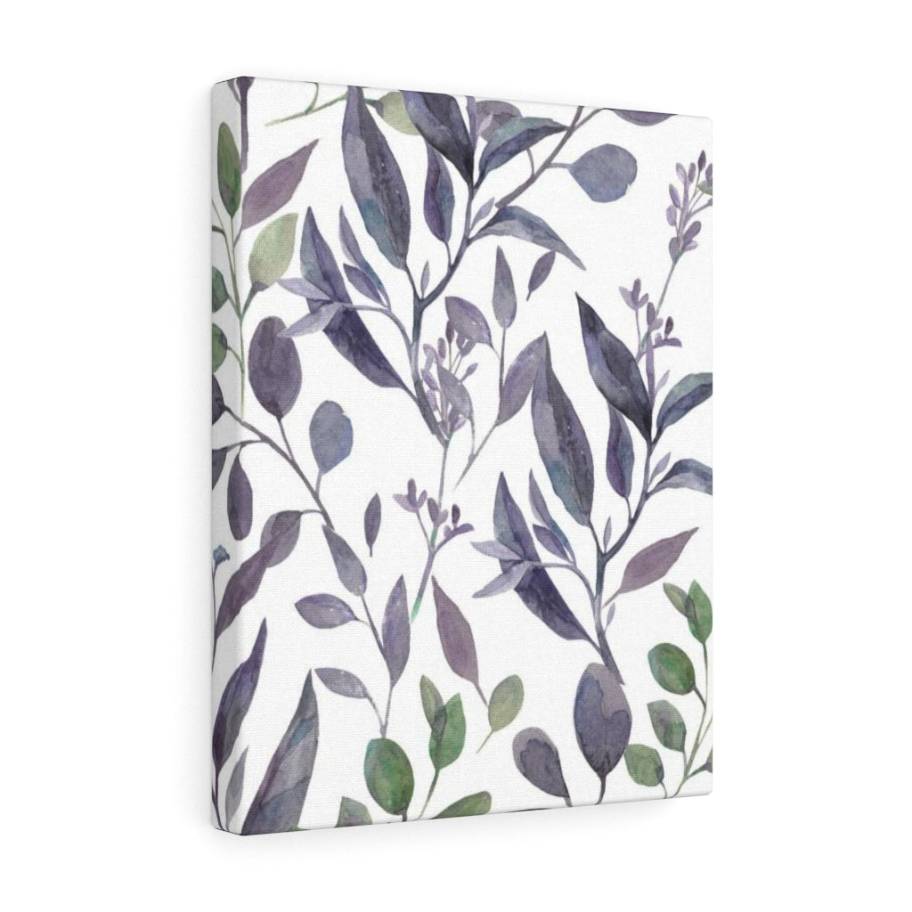 FLORAL WALL CANVAS ART | Lavender Green White