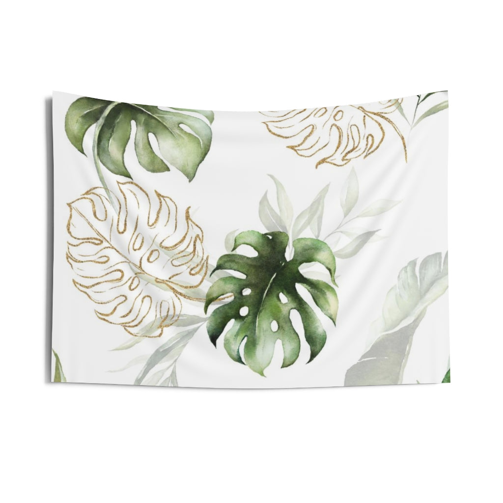 Floral Tapestry | White Green Gold