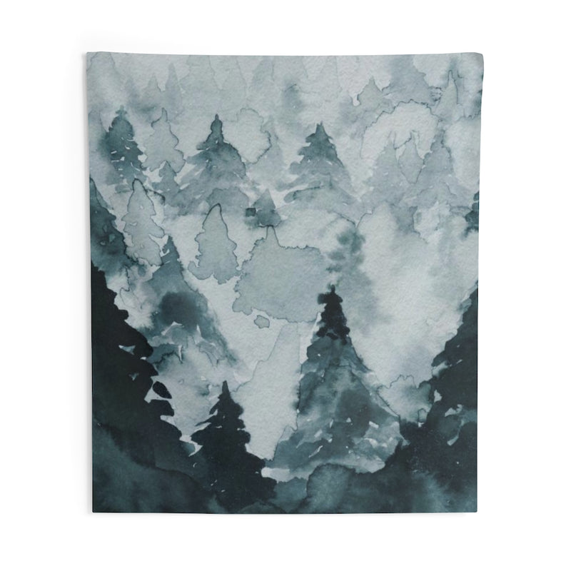 Landscape Tapestry | Indigo Blue Grey
