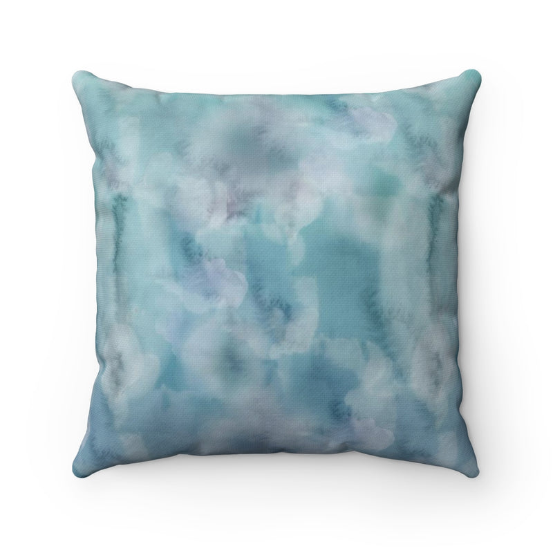 Abstract Boho Pillow Cover | Grey Blue White