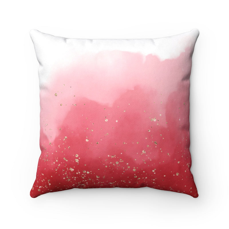 Abstract Boho Pillow Cover | Red White Gold
