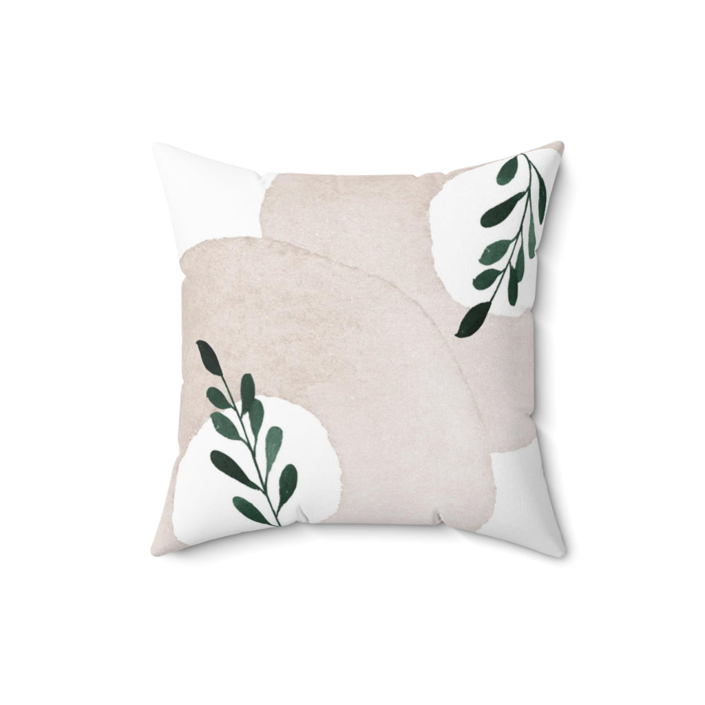 Floral Pillow Cover | White Blush Green