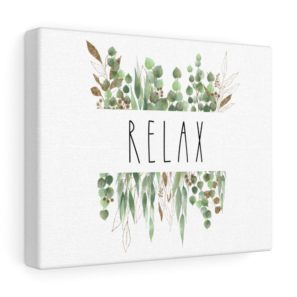 Relax Eucalyptus Canvas Watercolor Wall Art