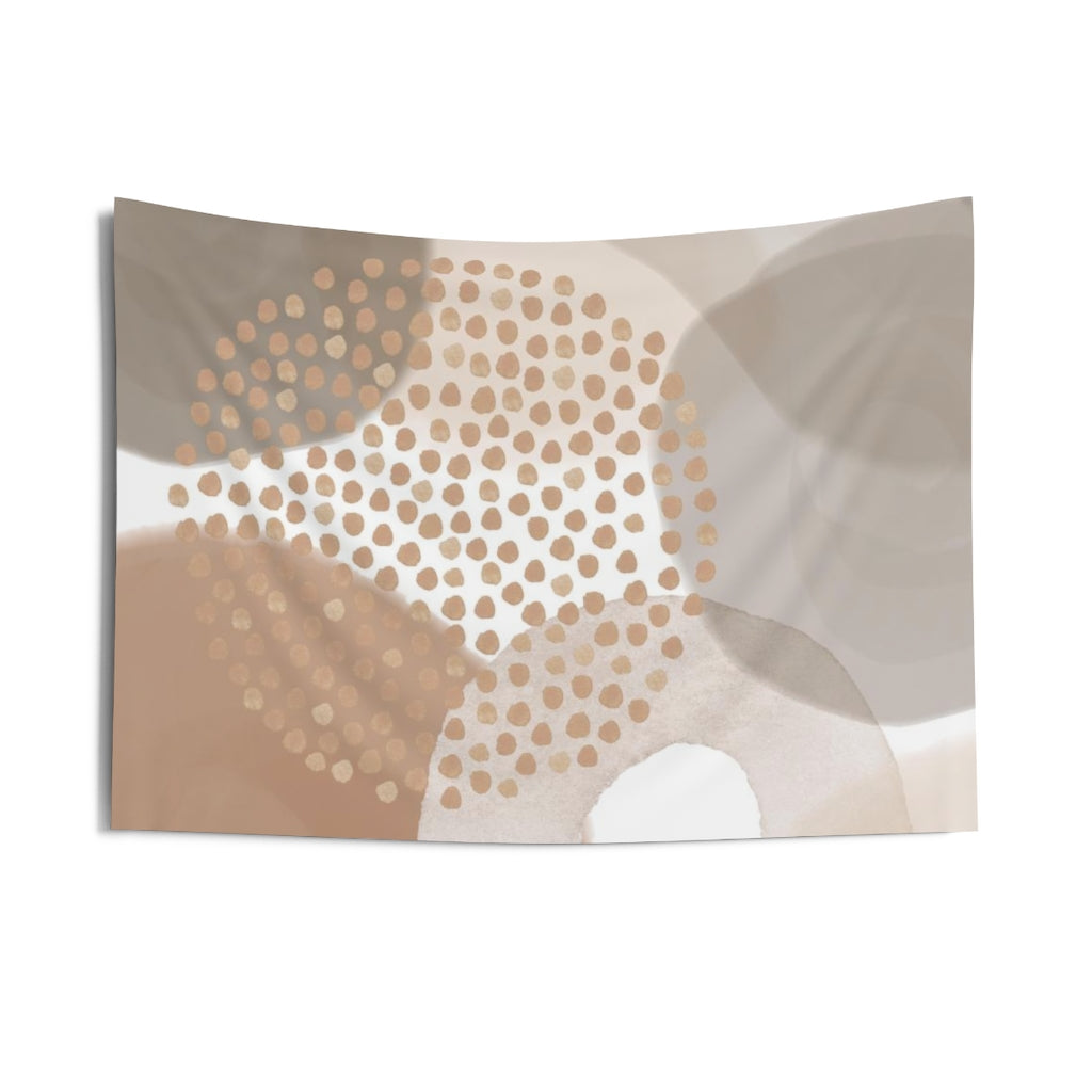 Abstract Tapestry | Beige Cream Brown