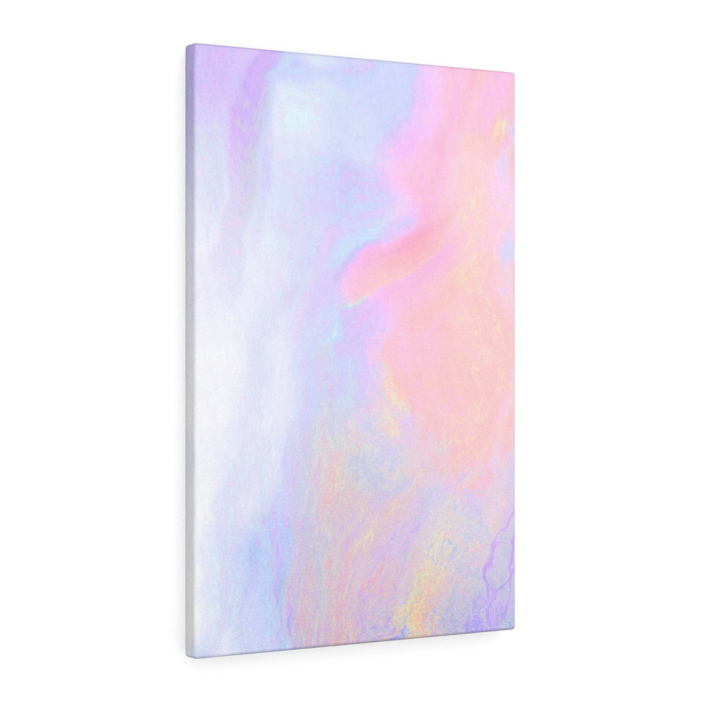 ABSTRACT WALL CANVAS ART | White Pink Orange Purple