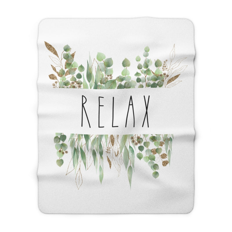 Rae Dunn Inspired, RELAX Eucalyptus Leaves Blanket