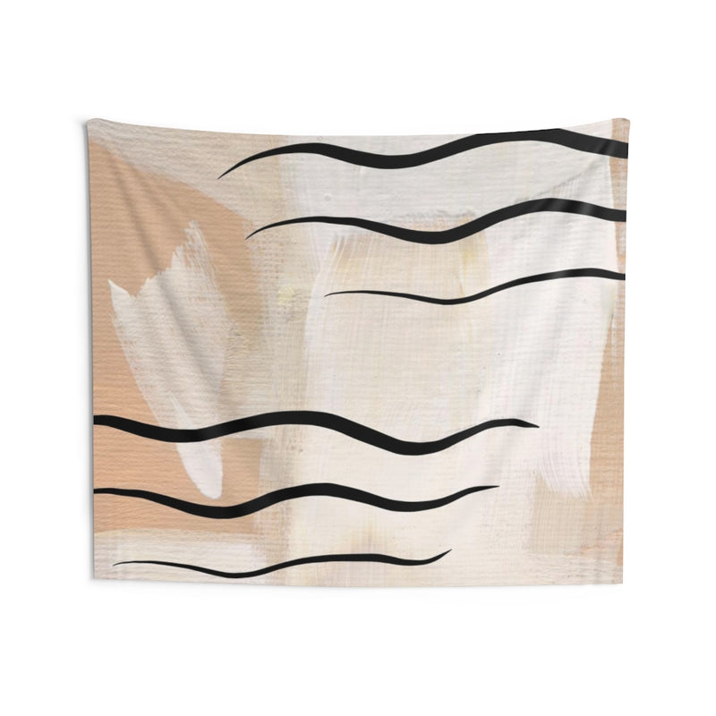 Abstract Tapestry | Yellow Black Beige