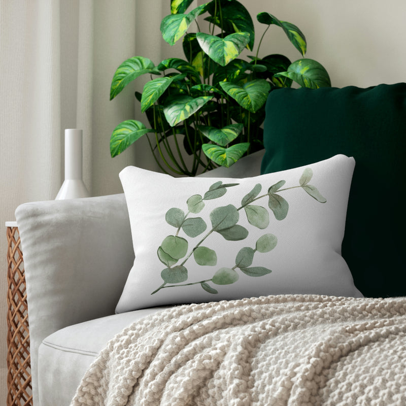 Eucalyptus Lumbar Pillow | Sage Green Floral