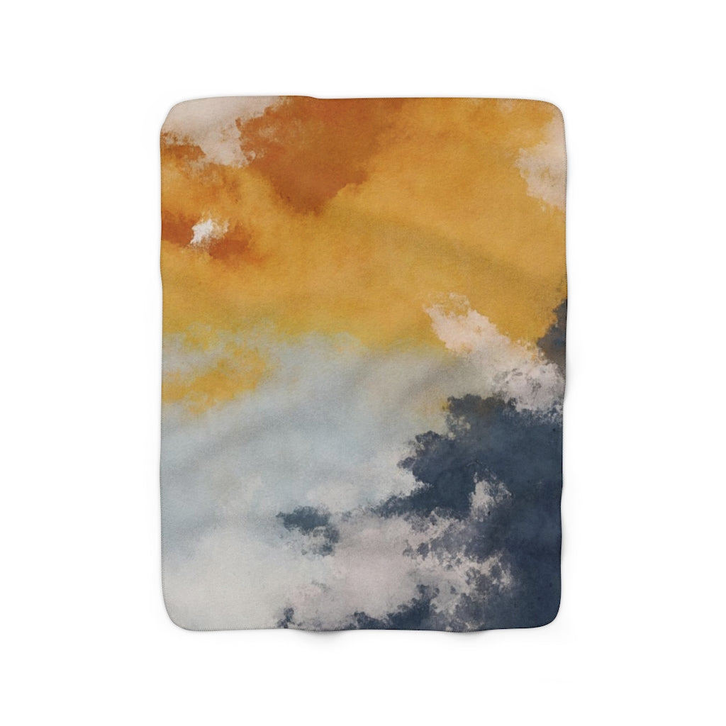 modern abstract cozy blanket