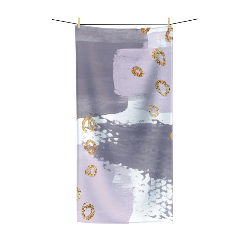 Abstract Boho Bath Towel | Lavender Beige