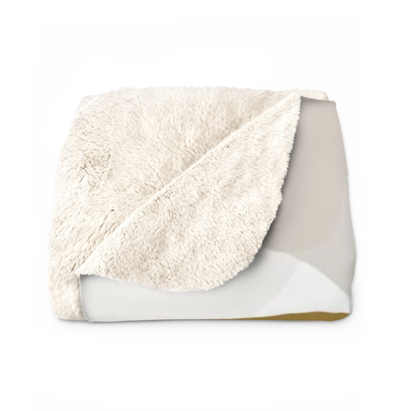 Abstract Comfy Blanket | White Blush Terracotta
