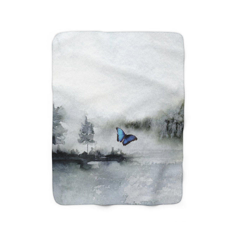 Abstract Comfy Blanket | Trees Nature Butterfly