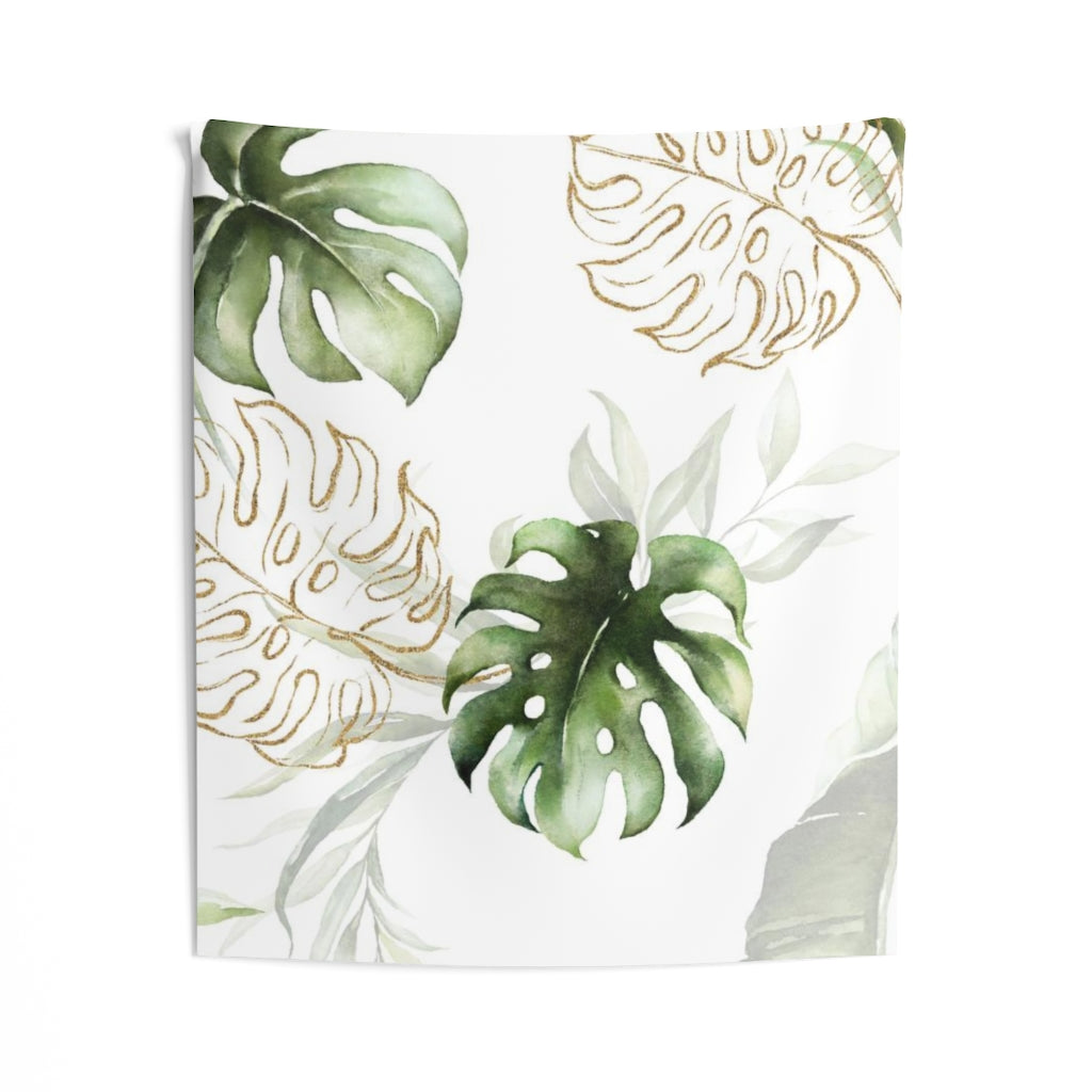 Floral Tapestry | White Green Gold