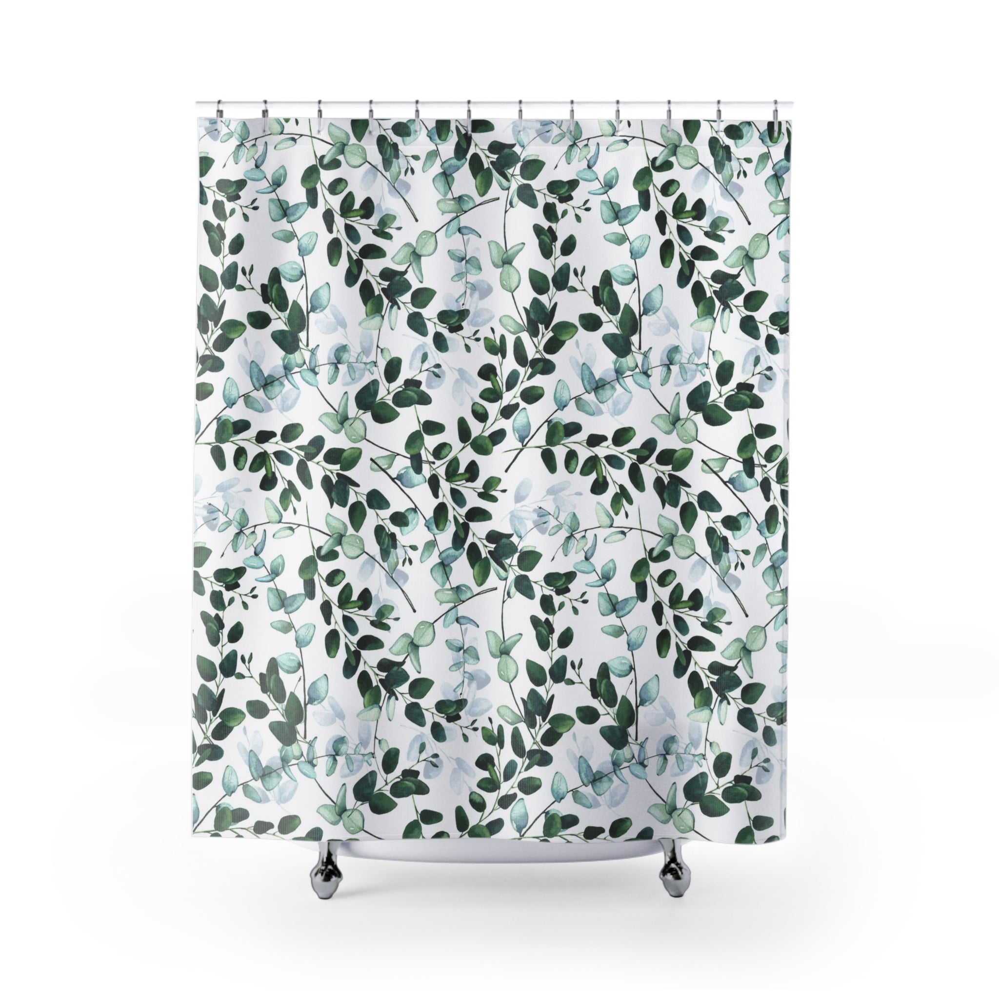 modern boho fabric shower curtain