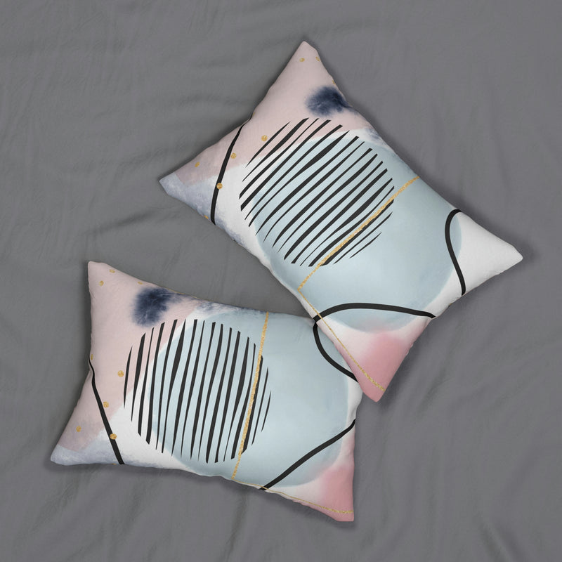 Lumbar Pillow | Pastel Pink Blue
