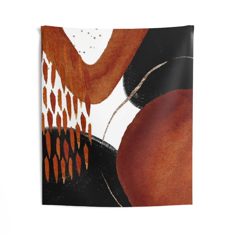 Abstract Tapestry | Rust Black White