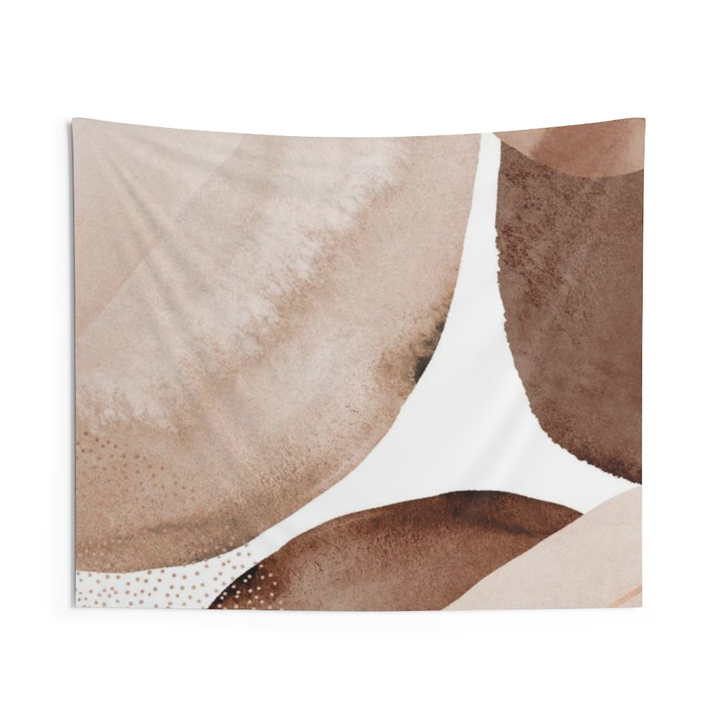 Abstract Tapestry | Bronze Brown White