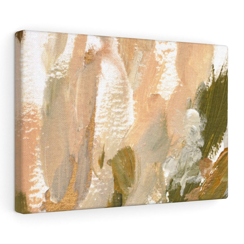 Abstract Canvas Art | Brown White Beige Green