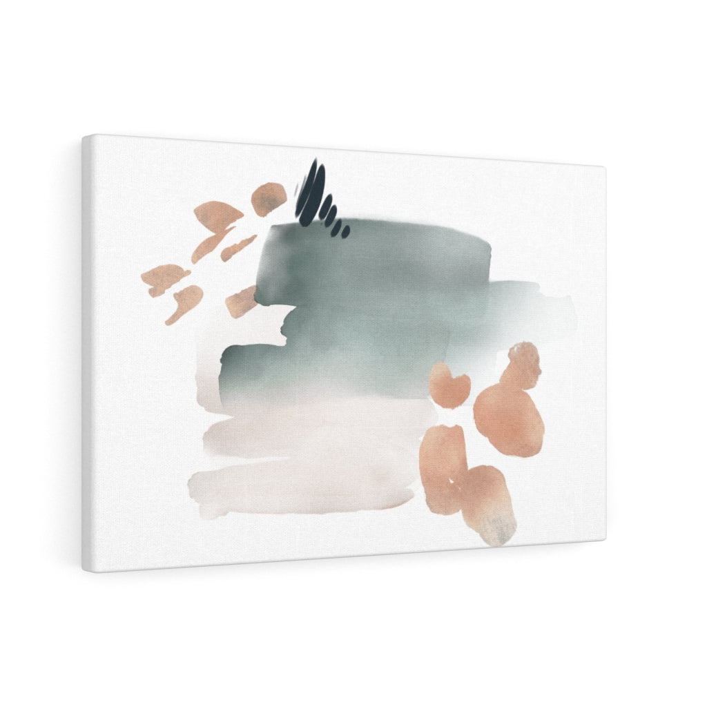 Abstract Canvas Art | Grey White Blush Pink