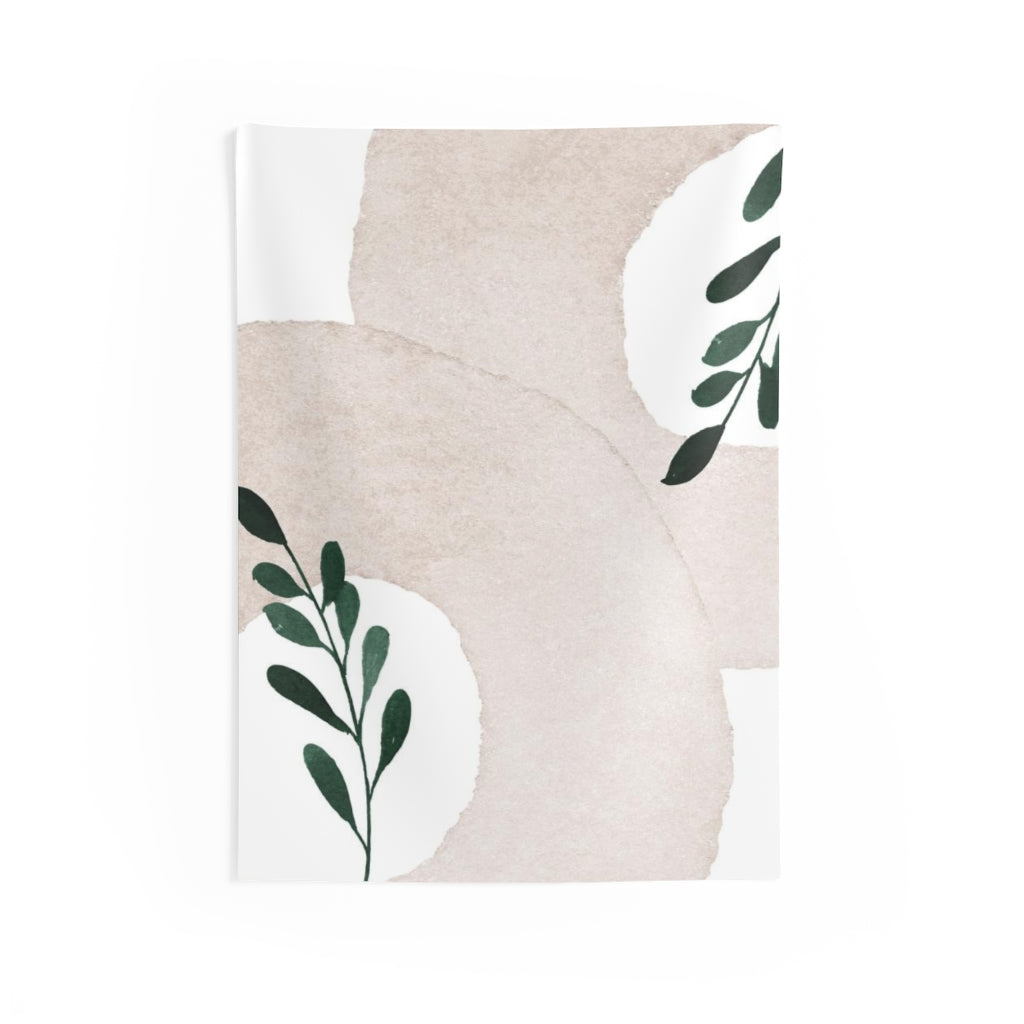 Floral Tapestry | White Beige Green