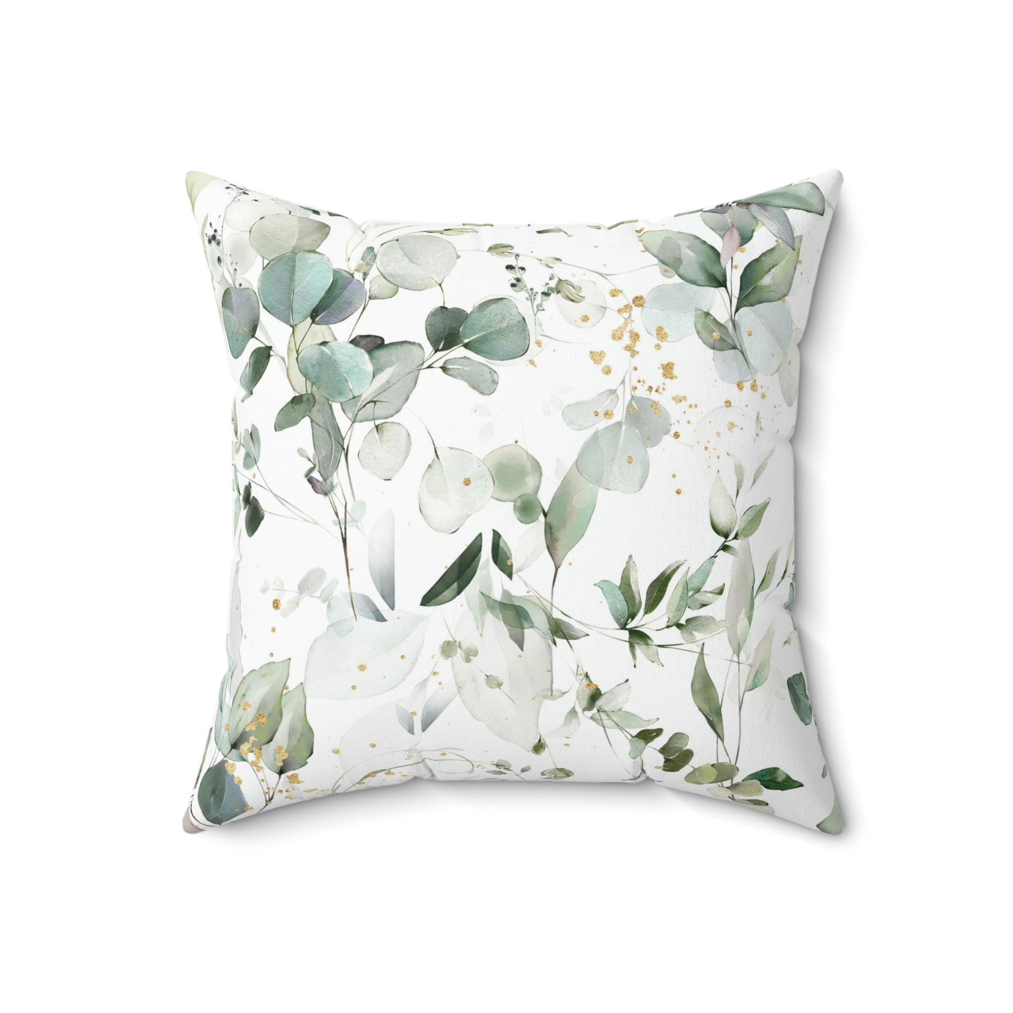 Eucalyptus Floral Pillow Cover | White Sage Green