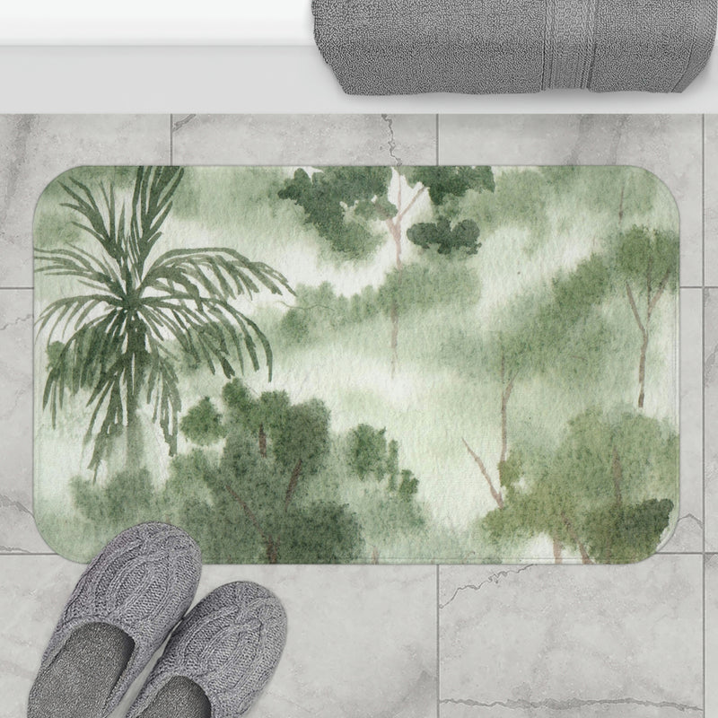 Sage Green Forest Soft Bath Mat