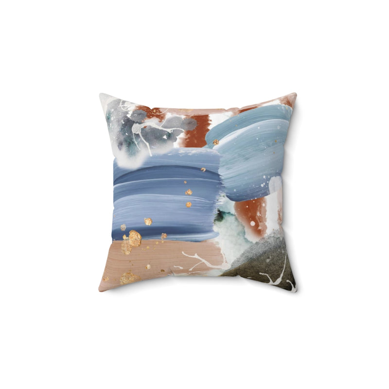 Abstract Pillow Cover | Blue Beige