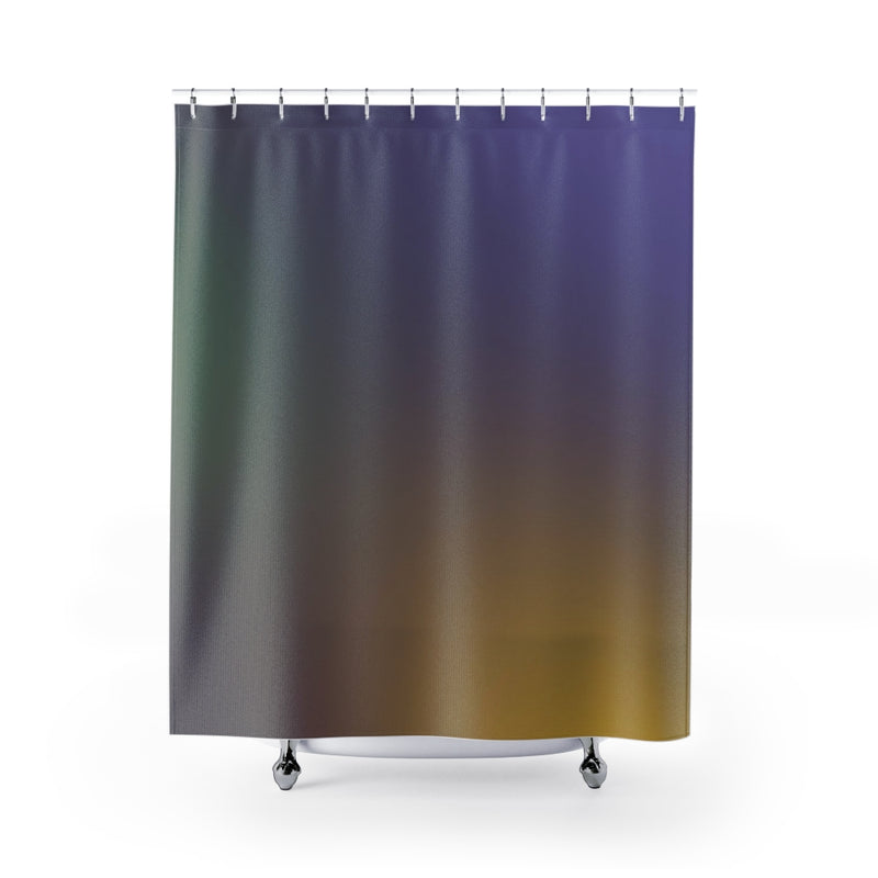 Abstract Shower Curtain | Purple Green Yellow