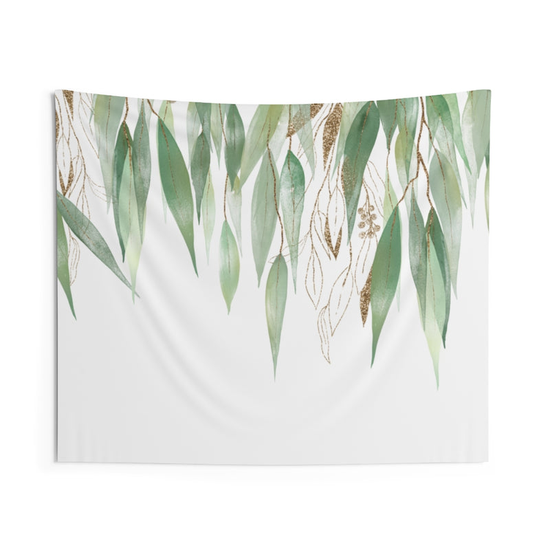 Floral Tapestry | Green Gold White