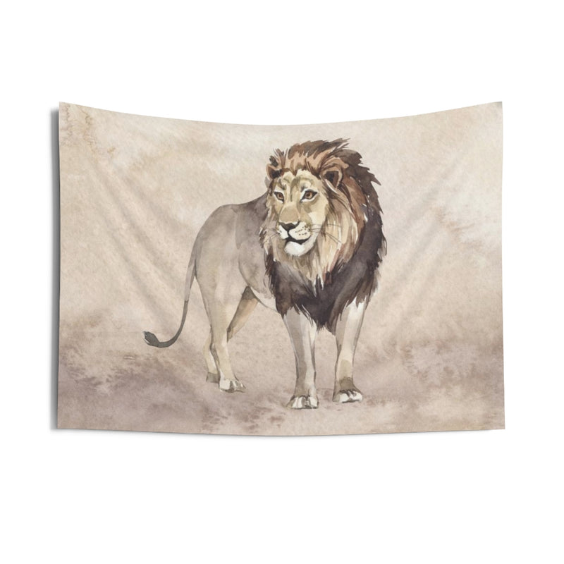 Southwestern Tapestry | Beige Lion Safari