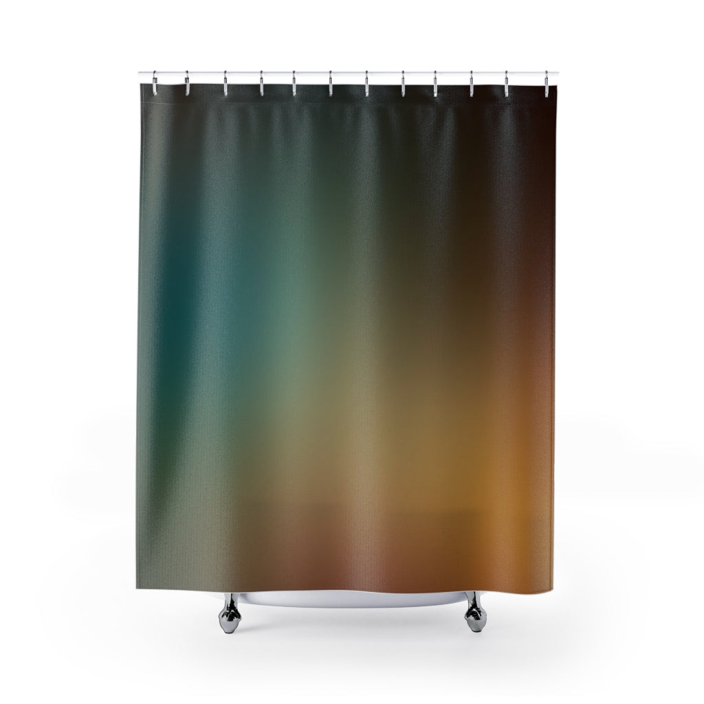 modern boho fabric shower curtain